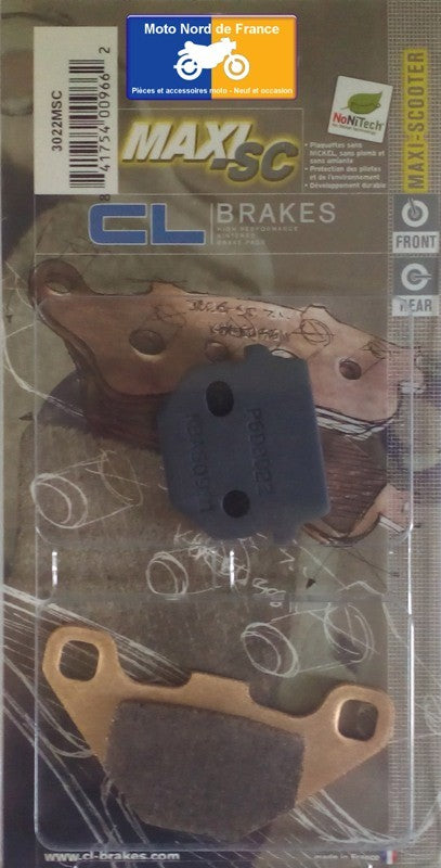 Plaquettes de frein Carbone Lorraine type 3022 MSC