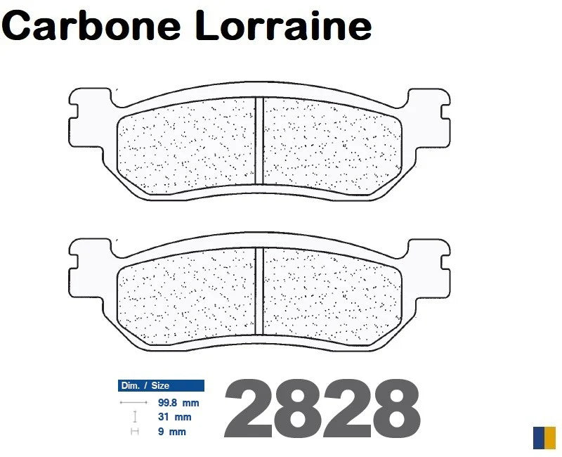 Carbone Lorraine Rear Brake Pads - Yamaha YZF-R1 2002-2003
