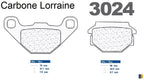 Plaquettes de frein Carbone Lorraine type 3024 SC