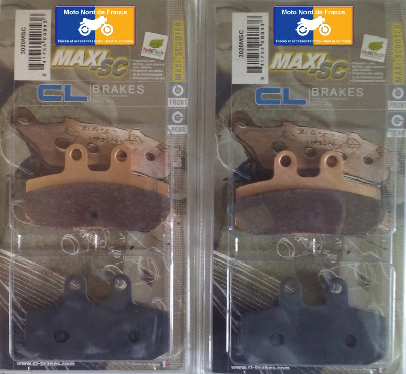 Plaquettes Carbone Lorraine de frein avant - Malaguti Spidermax 500 RS 2009+