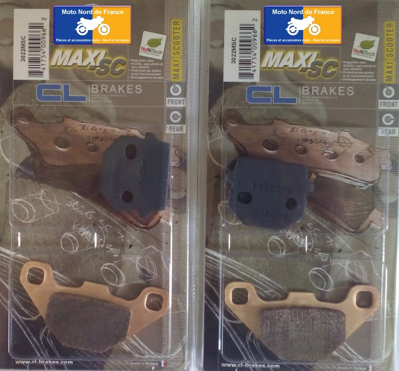 Plaquettes Carbone Lorraine de frein avant - Adly 125 Thunderbike 2001-2016
