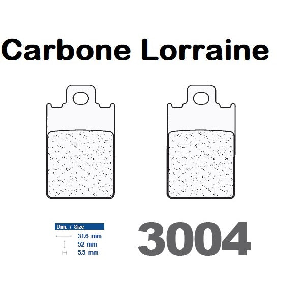 Plaquettes de frein Carbone Lorraine type 3004