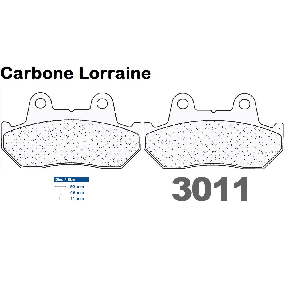 Plaquettes de frein Carbone Lorraine type 3011