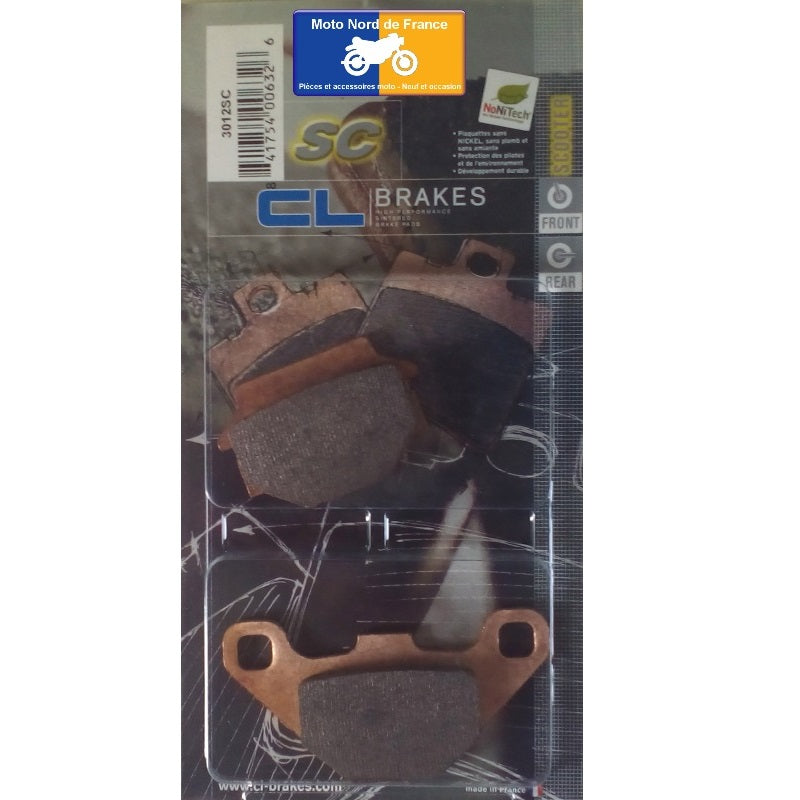 Jeu de plaquettes de frein Carbone Lorraine type 3012 SC