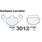 Plaquettes de frein Carbone Lorraine type 3012