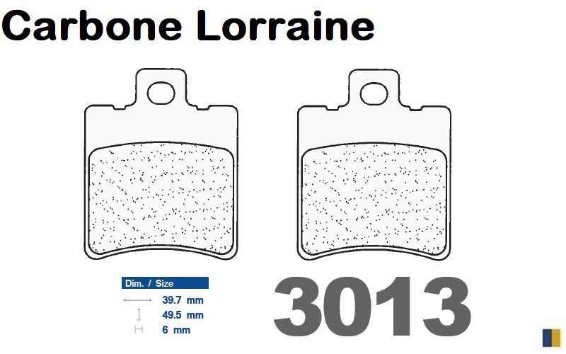 Plaquettes Carbone Lorraine de frein avant - Aprilia 50 Club 1997-1999