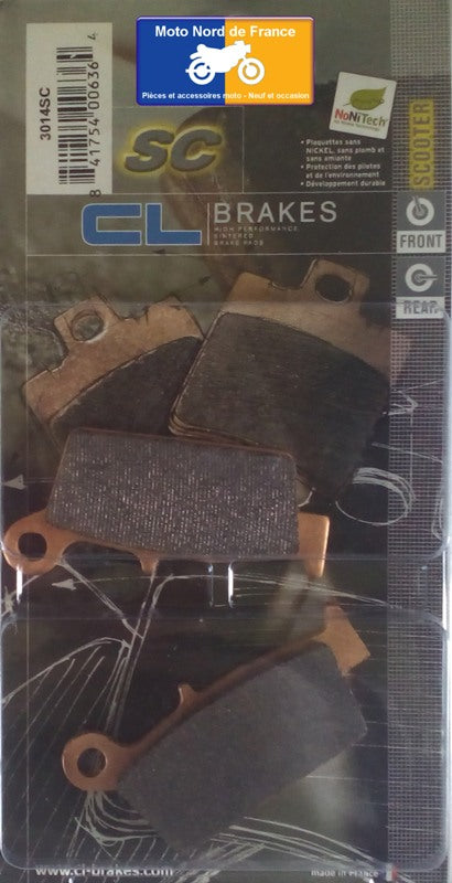 Plaquettes de frein Carbone Lorraine type 3014 SC