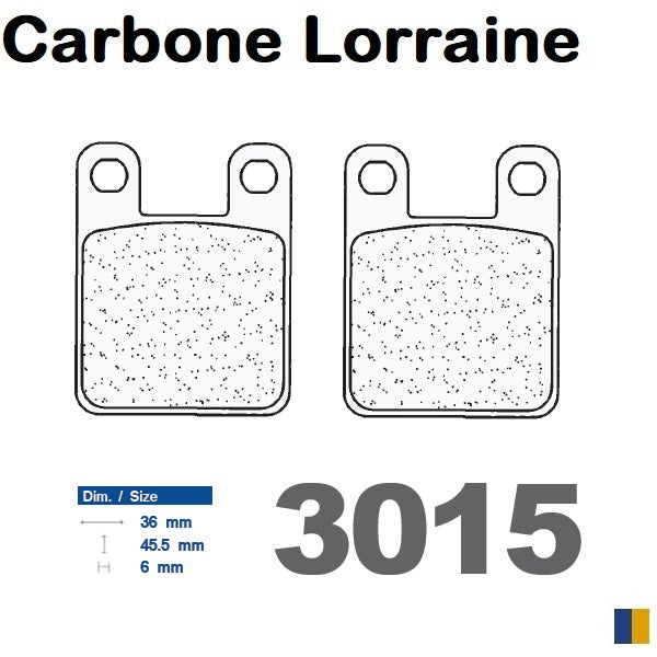 Plaquettes Carbone Lorraine de frein avant - Beta 125 / 150 Eikon 1999-2003
