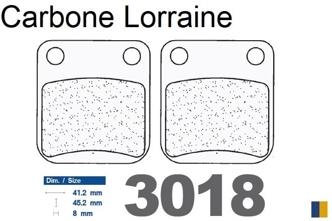 Carbon Lorraine front brake pads - Daelim 50/100 Delfino 1999-2004
