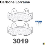 Plaquettes Carbone Lorraine de frein avant - Italjet 50 Rollercraft 2008+