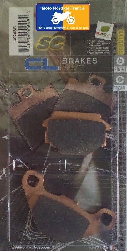 Plaquettes Carbone Lorraine de frein avant - Malaguti 50 F-10 1992-1993