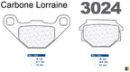 Plaquettes Carbone Lorraine de frein avant - Malaguti 50 F-10 1992-1993