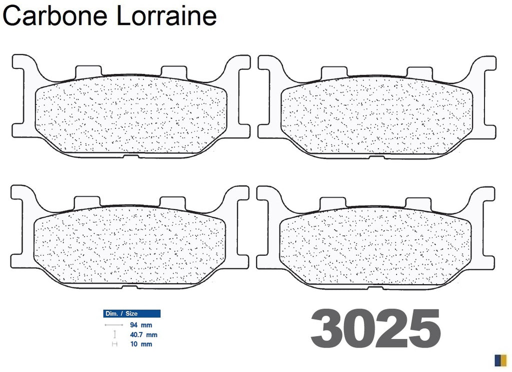 Carbon Lorraine front brake pads - Yamaha XP 500 T-Max (S/T/V) 2004-2007