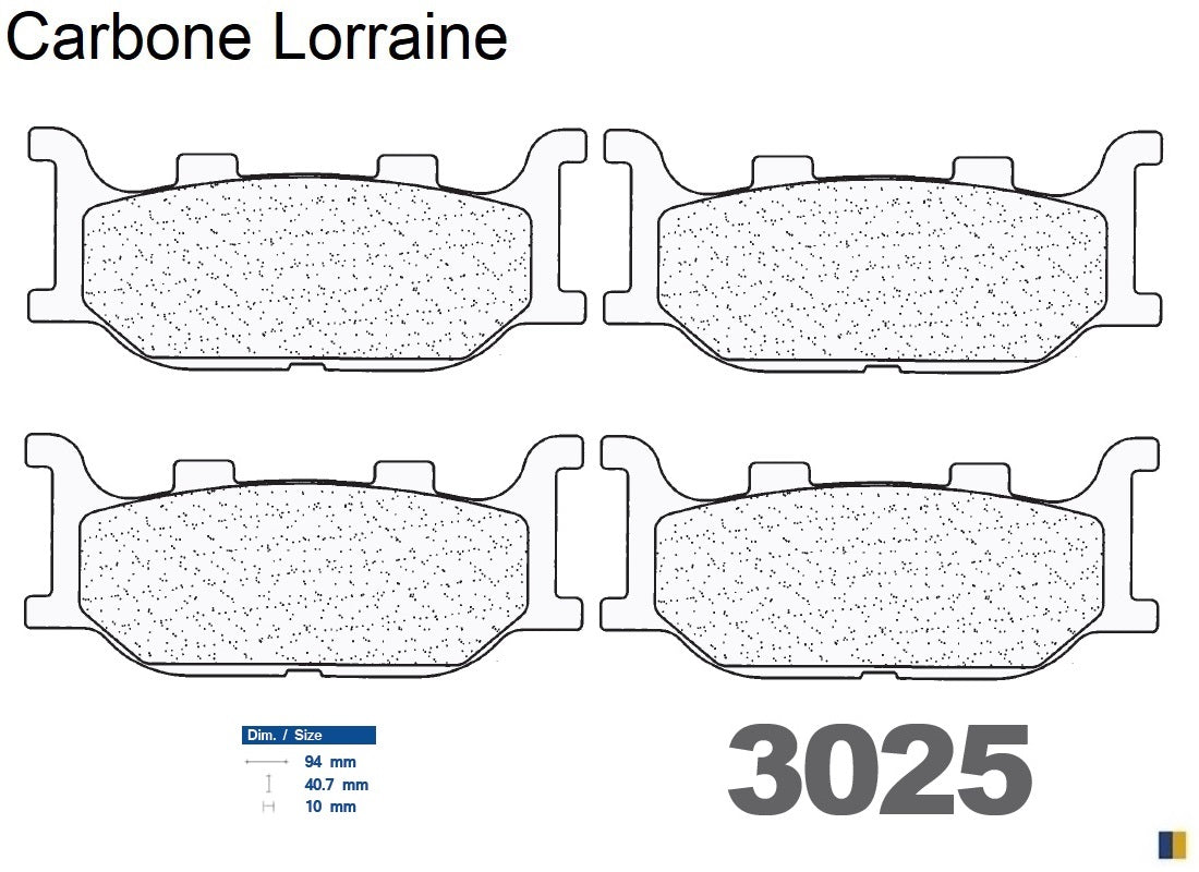 Carbon Lorraine front brake pads - Yamaha XP 500 T-Max (S/T/V) 2004-2007