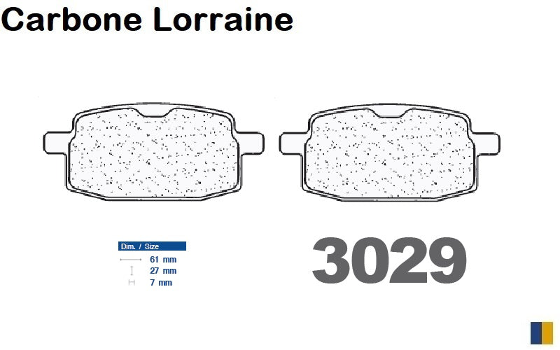 Plaquettes de frein Carbone Lorraine type 3029 MSC