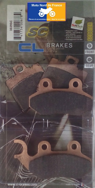 Plaquettes de frein Carbone Lorraine type 3039 SC