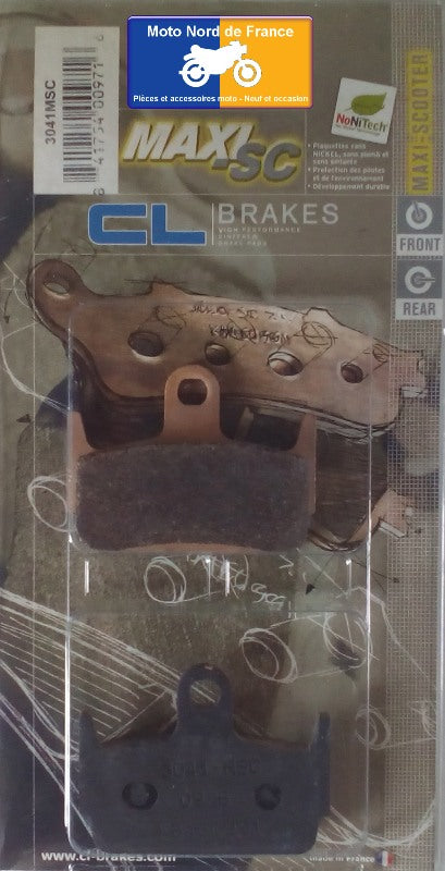 Carbon Lorraine rear brake pads - Kymco 150 Heroism 1995+