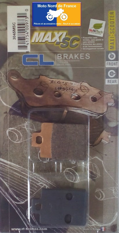 Plaquettes Carbone Lorraine de frein avant - Piaggio 125 Typhoon 1996+