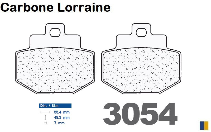 Plaquettes Carbone Lorraine de frein arrière - Piaggio 125 GTS 2007+
