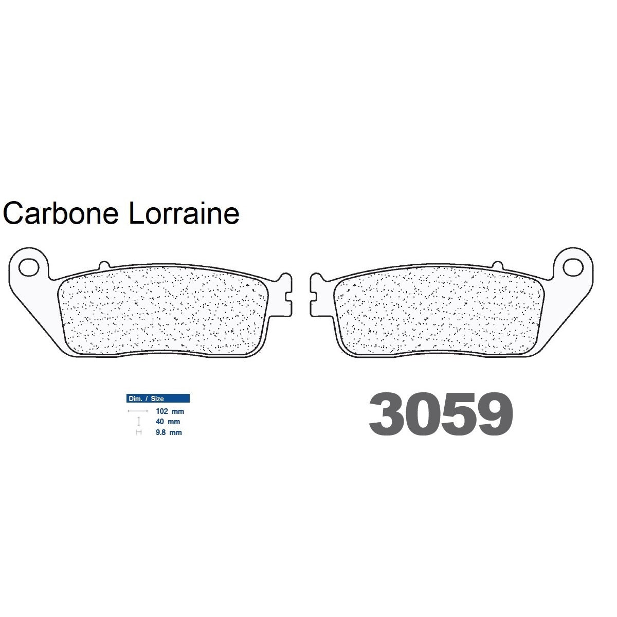 Plaquettes Carbone Lorraine de frein avant - Yamaha VP 300 Versity 2006-2007