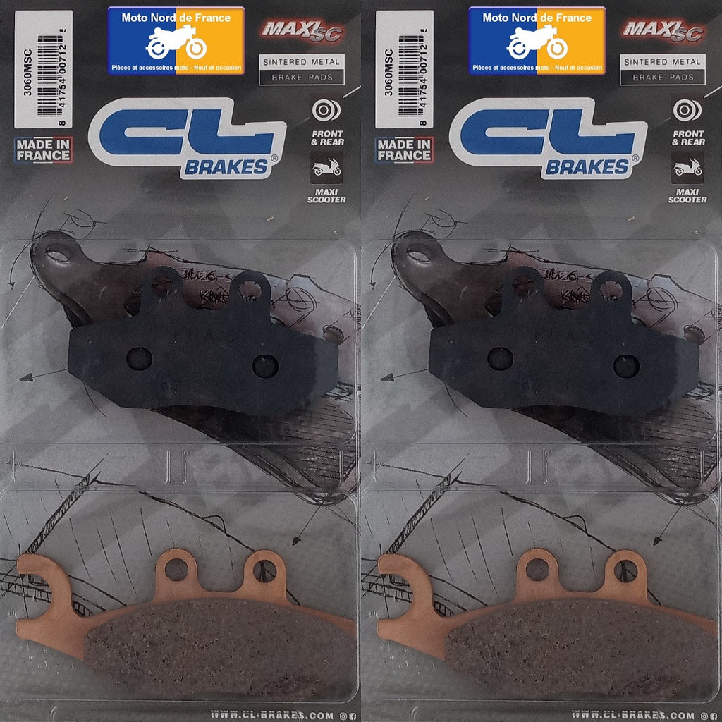 2 jeux de plaquettes de frein Carbone Lorraine type 3060MSC