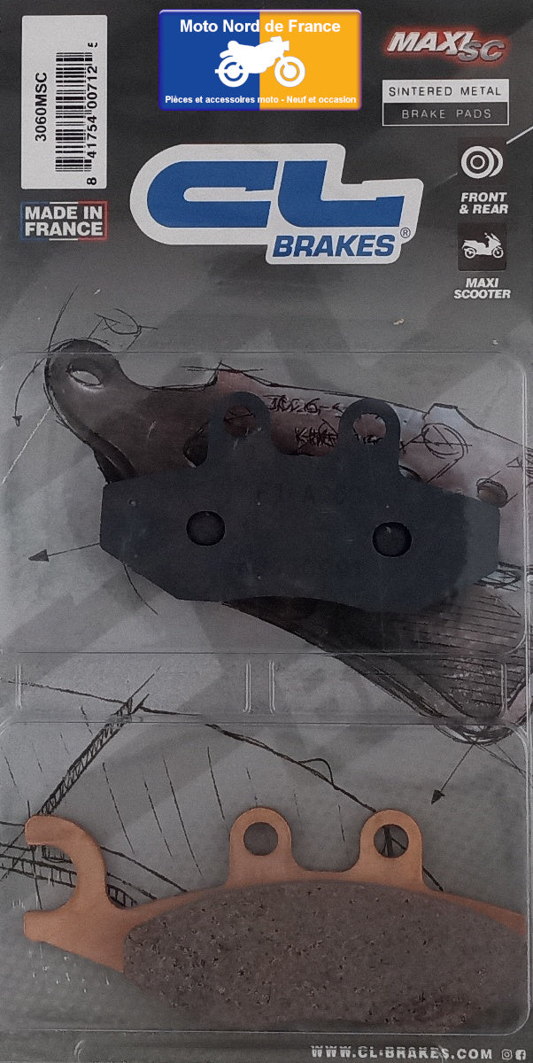 Plaquettes Carbone Lorraine de frein avant - Piaggio GTS 300 Super 2009+