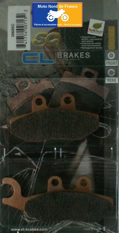 Plaquettes Carbone Lorraine de frein avant - Piaggio 100 Zip 2007+