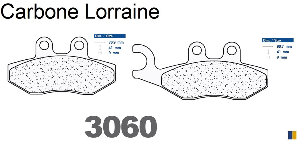 Plaquettes Carbone Lorraine de frein avant - Peugeot 50 Citystar 2013+