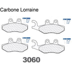 2 jeux de plaquettes de frein Carbone Lorraine type 3060