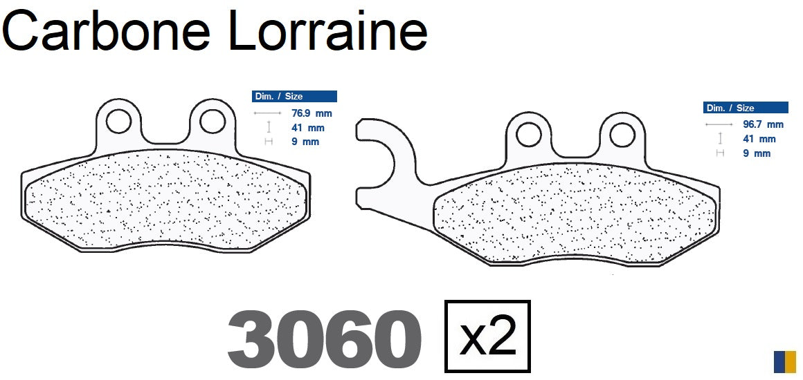 Plaquettes Carbone Lorraine de frein avant - Piaggio 250 X8 2005-2009