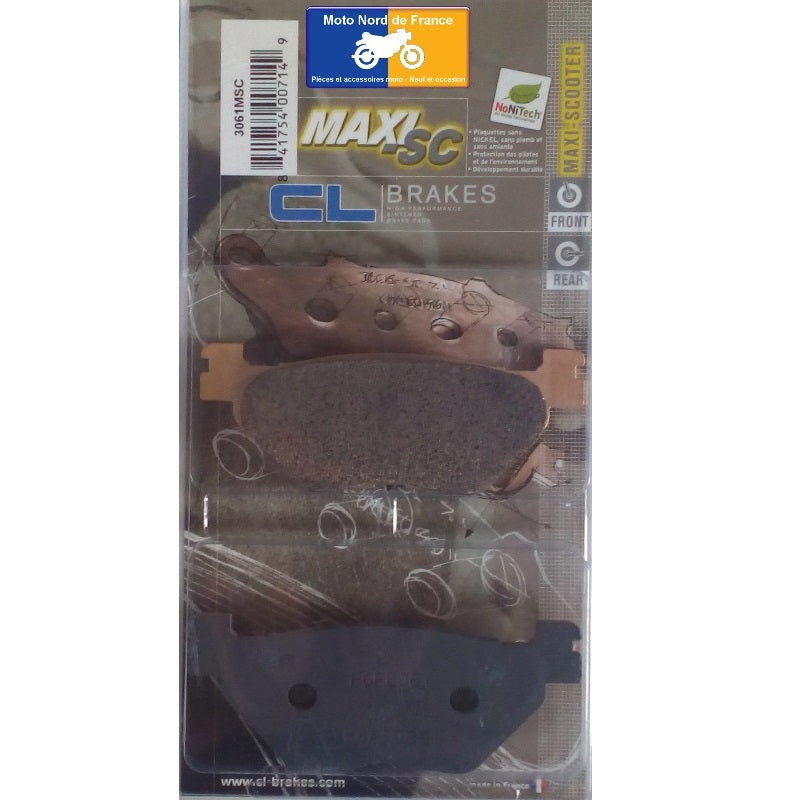 Plaquettes de frein Carbone Lorraine type 3061MSC