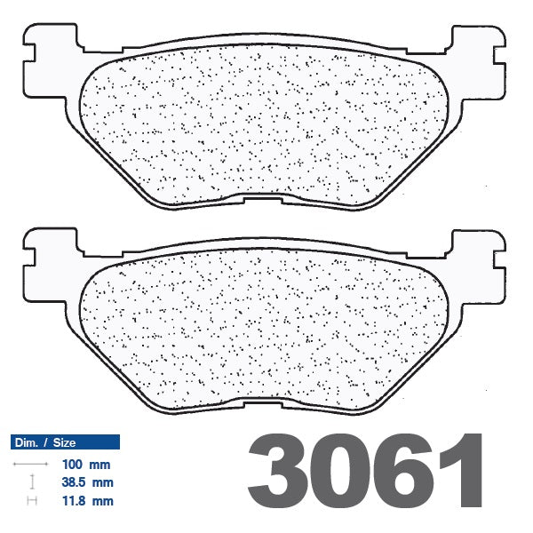 Plaquettes de frein Carbone Lorraine type 3061