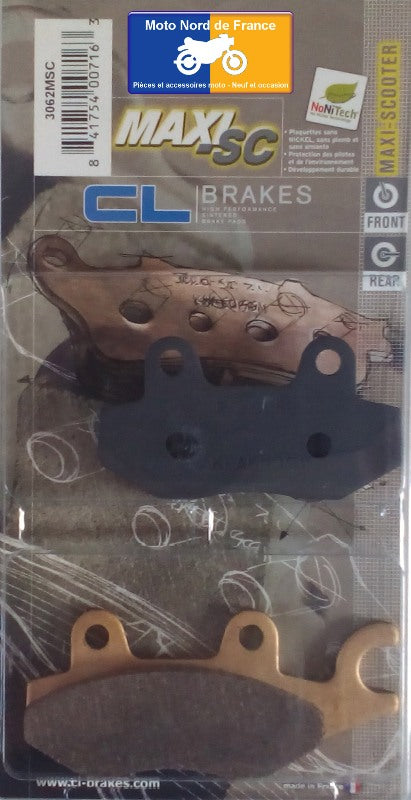 Plaquettes Carbone Lorraine de frein avant - Kymco 150 Dink 1999+