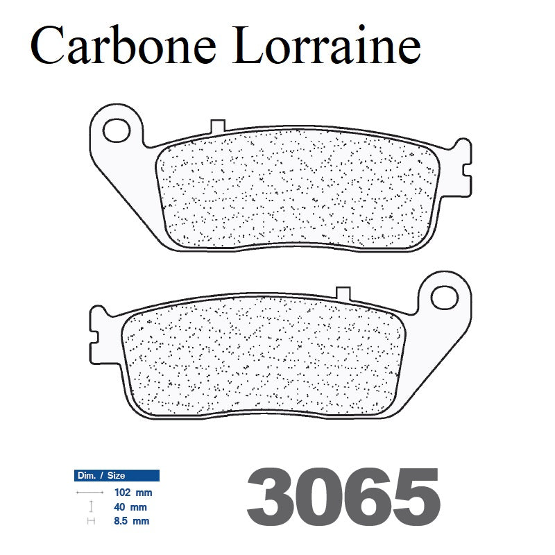 Plaquettes Carbone Lorraine de frein avant - Daelim 125 S2 2005+
