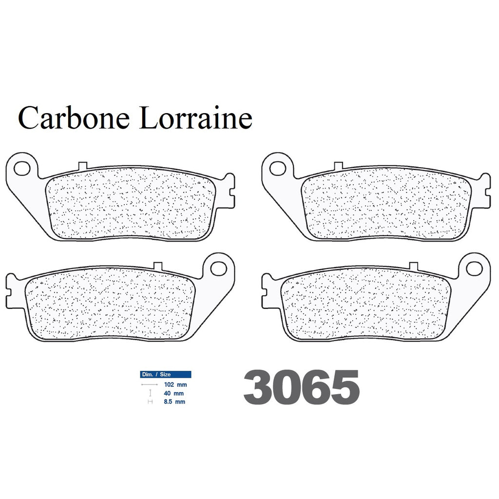Carbon Lorraine front brake pads - Peugeot 400 Satelis 2014