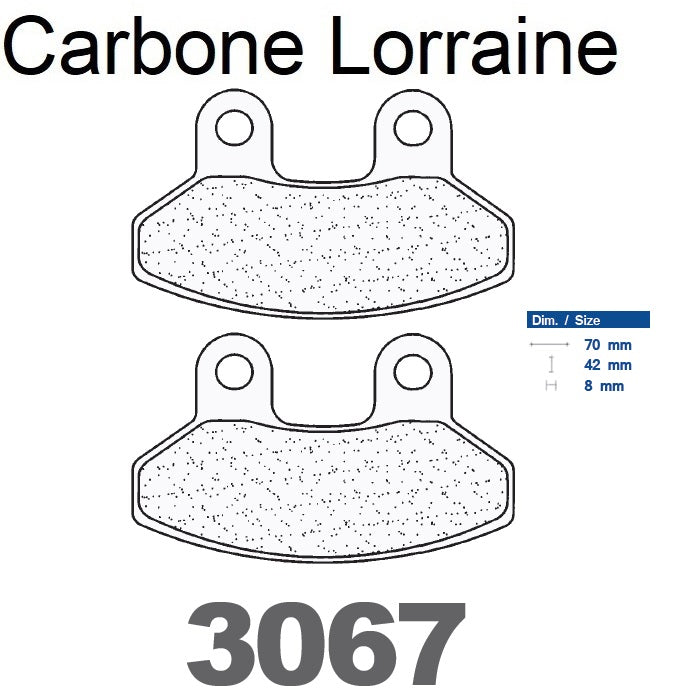 Plaquettes Carbone Lorraine de frein avant - Sym 150 VS 2006-2008