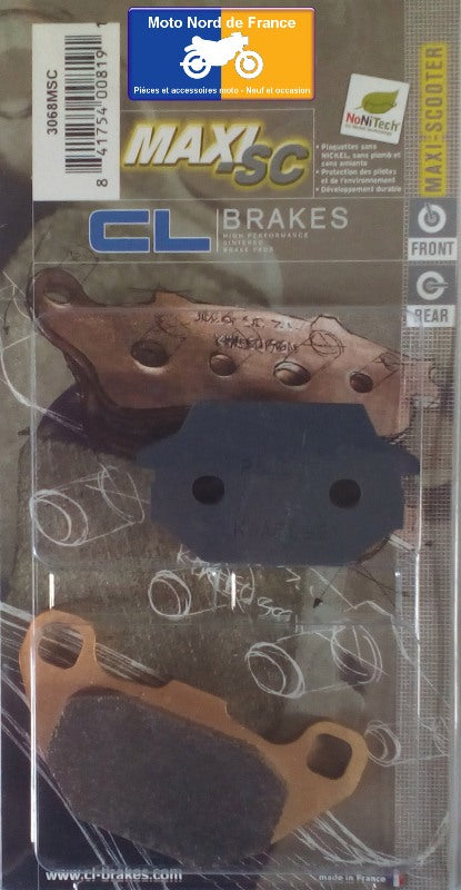 Plaquettes de frein Carbone Lorraine type 3068 MSC