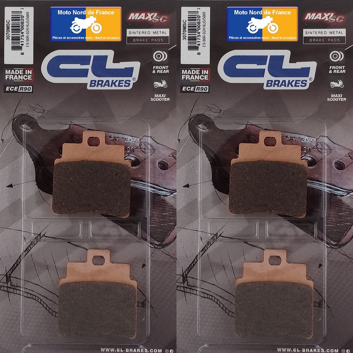 Carbon Lorraine front brake pads for Sym GTS 250 Joymax 2006-2010