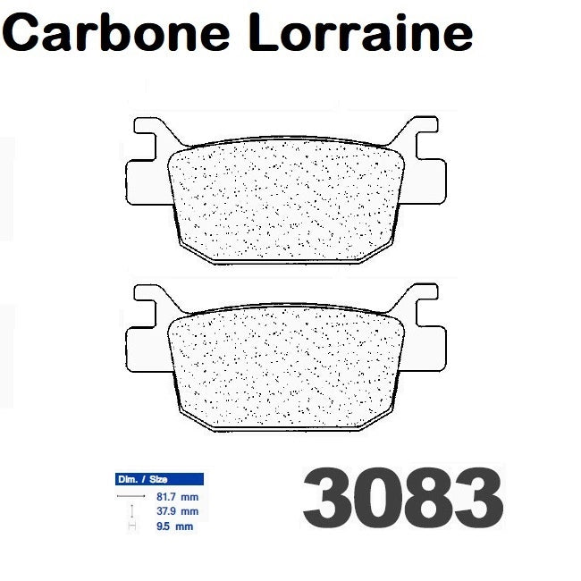 Plaquettes Carbone Lorraine de frein arrière - Honda FES 150 S-Wing 2008+