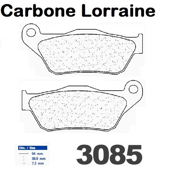 Plaquettes Carbone Lorraine de frein avant - MBK 125 Skycruiser 2006-2009