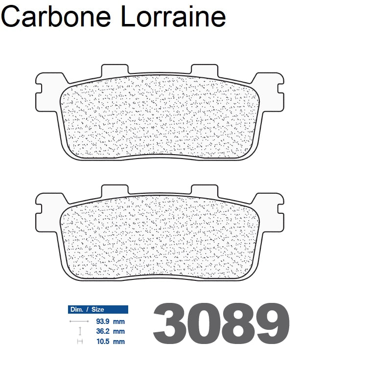 Plaquettes Carbone Lorraine de frein arrière - Yamaha XP 400 X-Max /ABS 2013-2016