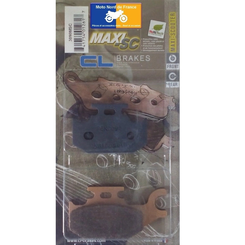 Plaquettes Carbone Lorraine de frein arrière - Suzuki UH 125 / 200 Burgman 2007-2019