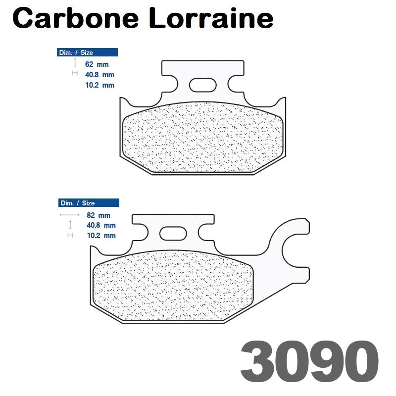 Plaquettes Carbone Lorraine de frein arrière - Suzuki UH 125 / 200 Burgman 2007-2019