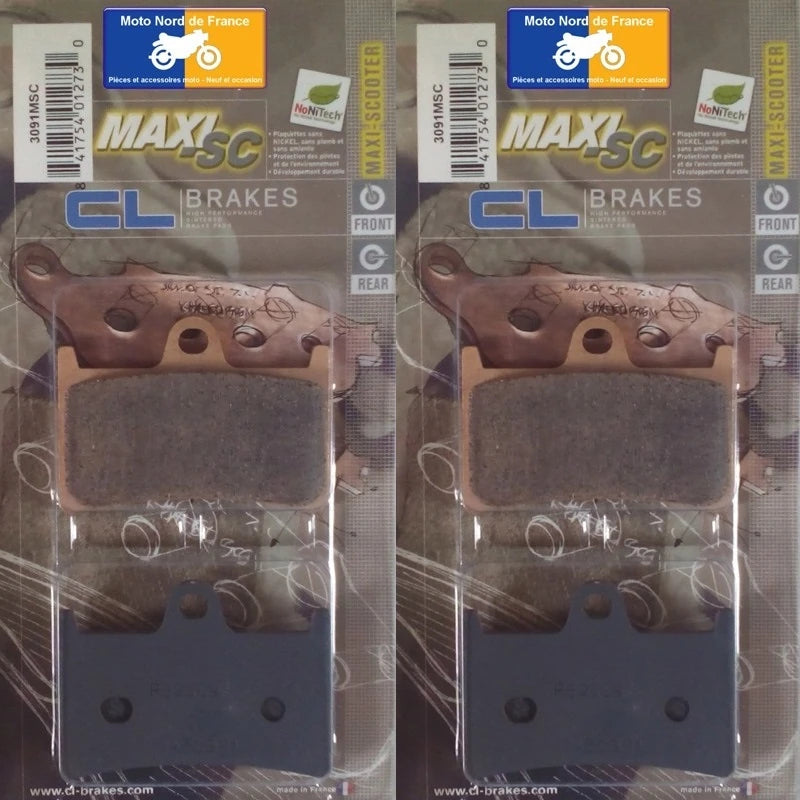 Plaquettes Carbone Lorraine de frein avant - Yamaha XP 500 T-Max 2008-2012