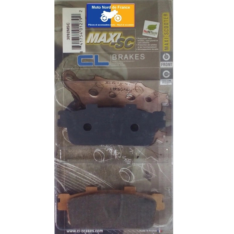 Plaquettes de frein Carbone Lorraine type 3092 MSC