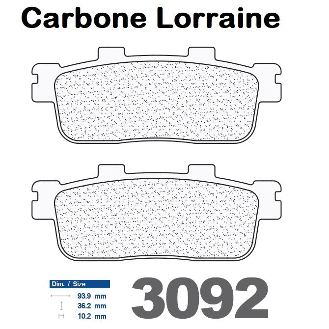 Plaquettes de frein Carbone Lorraine type 3092 MSC