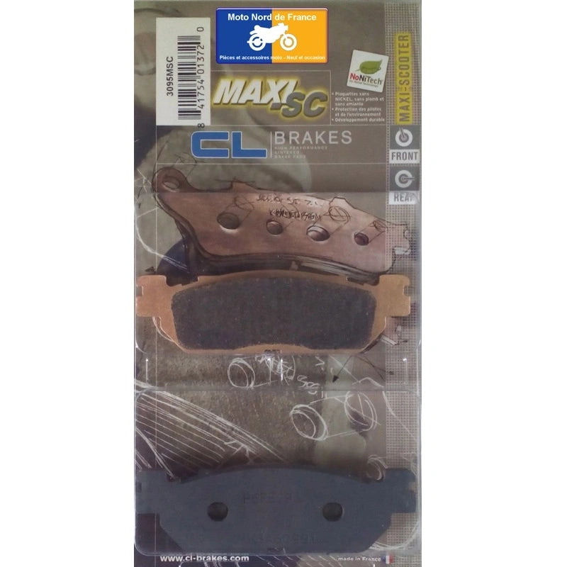 Plaquettes de frein Carbone Lorraine type 3095 MSC