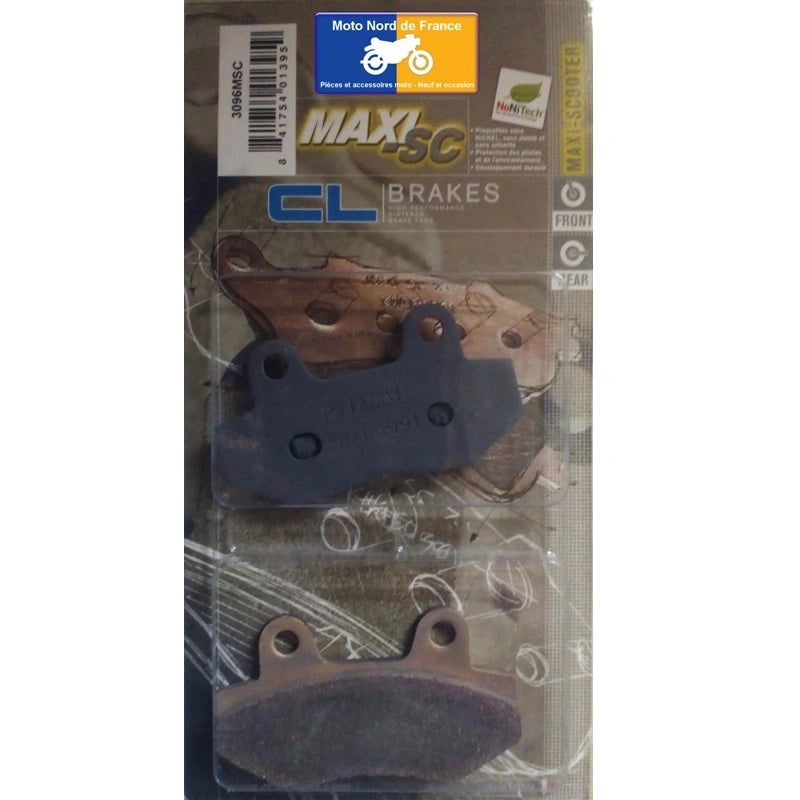 Plaquettes Carbone Lorraine de frein avant - Kymco 125 Jetix 2008+
