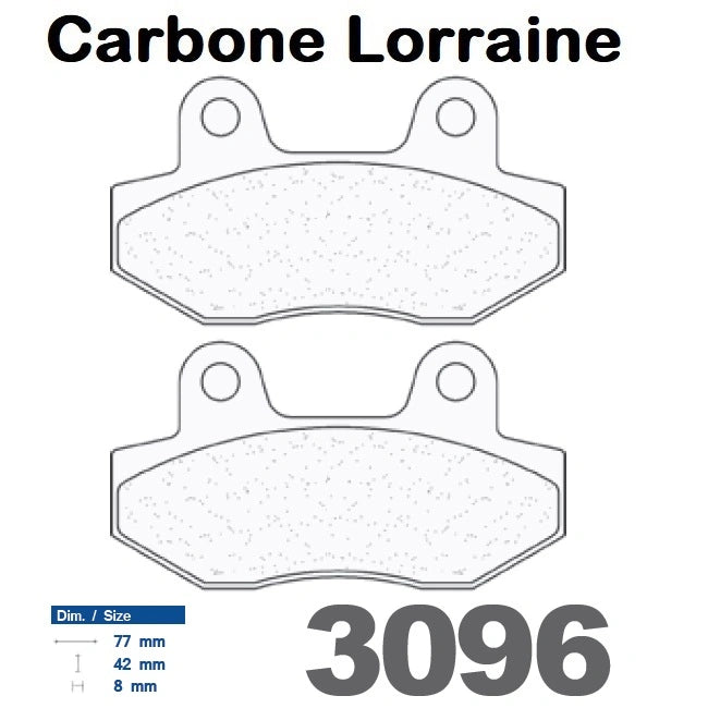 Plaquettes Carbone Lorraine de frein avant - Kymco 100 / 110 Spike 2000-2006