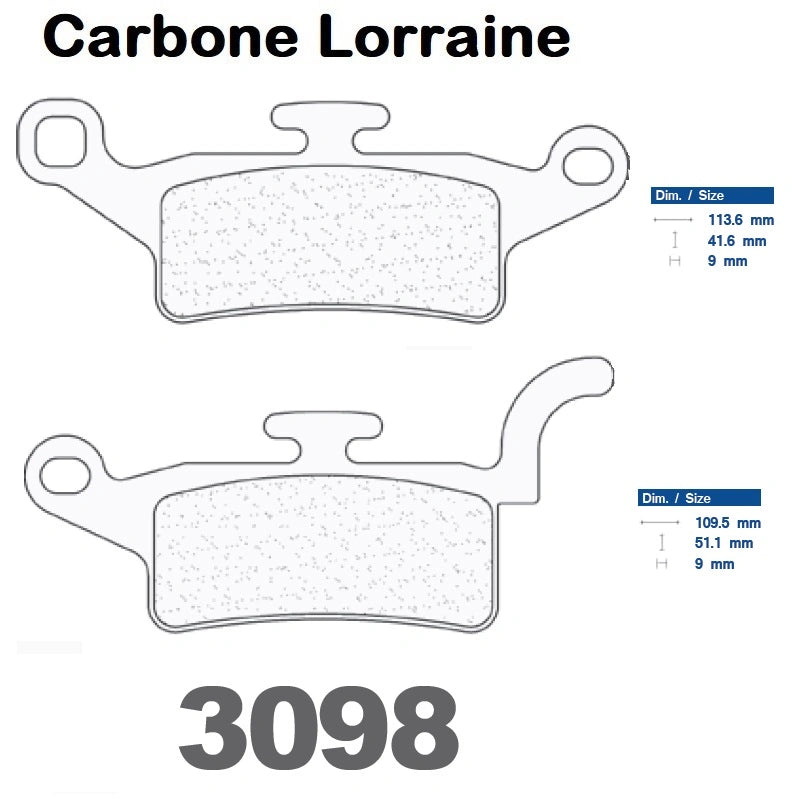 Plaquettes Carbone Lorraine de frein avant - Yamaha BW'S 125 2010+